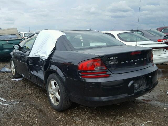 1B3AL46R45N698309 - 2005 DODGE STRATUS SX BLACK photo 3