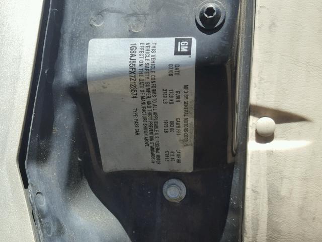 1G8AJ55FX7Z123574 - 2007 SATURN ION LEVEL ოქროსფერი ფოტო 10
