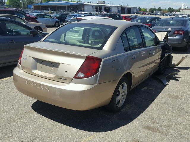1G8AJ55FX7Z123574 - 2007 SATURN ION LEVEL ოქროსფერი ფოტო 4