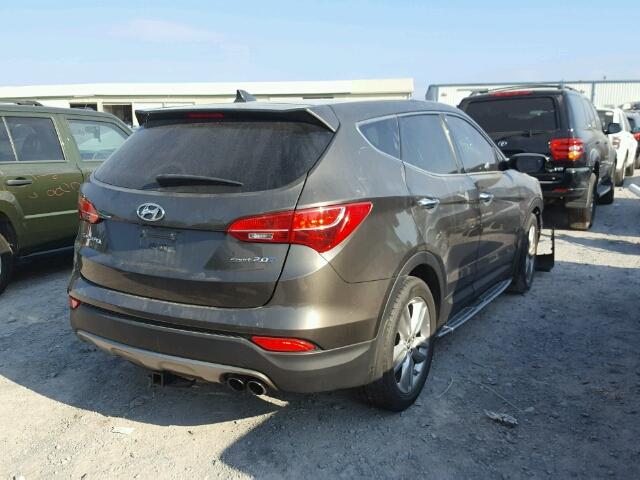 5XYZW3LA3DG095763 - 2013 HYUNDAI SANTA FE S GRAY photo 4