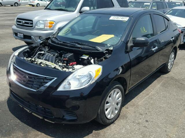 3N1CN7APXDL875116 - 2013 NISSAN VERSA S/S BLACK photo 2