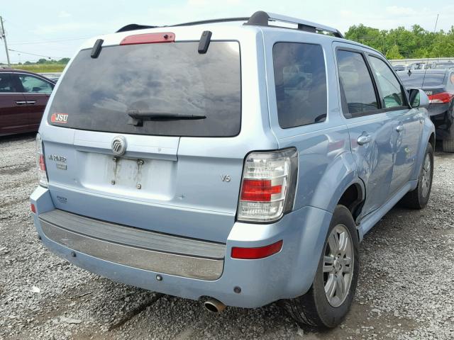 4M2CU87118KJ46738 - 2008 MERCURY MARINER PR BLUE photo 4