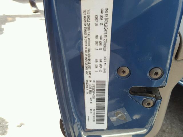 1B3ES26C64D547383 - 2004 DODGE NEON BASE BLUE photo 10