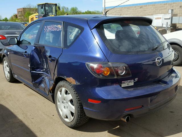 JM1BK143X41139341 - 2004 MAZDA 3 HATCHBAC BLUE photo 3