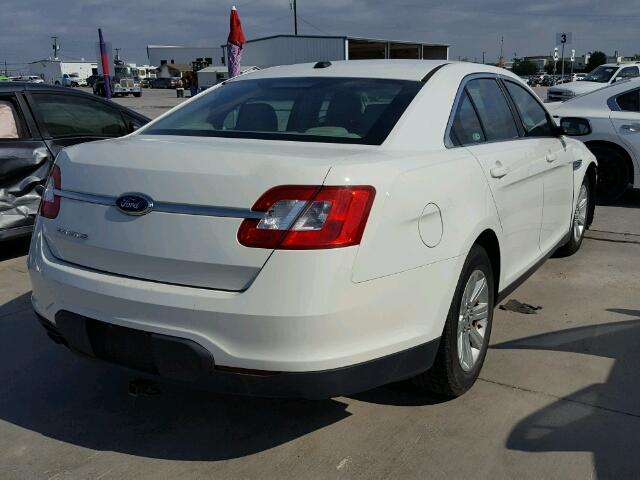 1FAHP2DW4AG139085 - 2010 FORD TAURUS WHITE photo 4