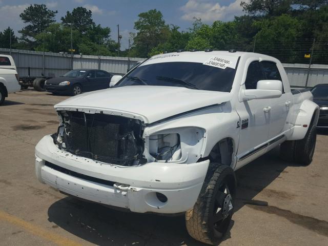 3D7MX49A28G251051 - 2008 DODGE RAM 3500 WHITE photo 2