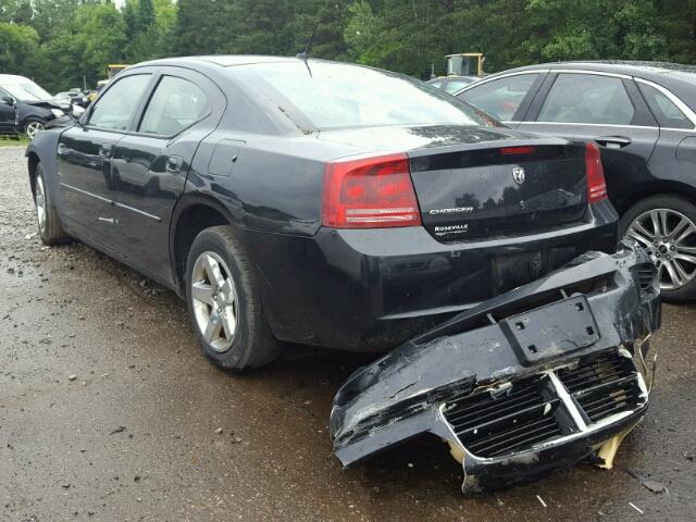 2B3KA43G78H213963 - 2008 DODGE CHARGER BLACK photo 3