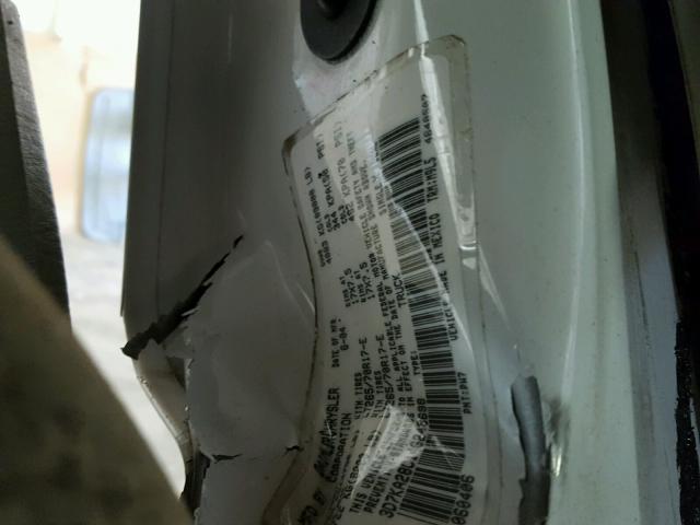 3D7KA28C14G248698 - 2004 DODGE RAM 2500 S WHITE photo 10