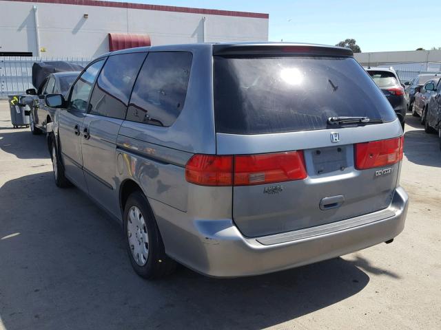 2HKRL1858YH618346 - 2000 HONDA ODYSSEY LX GRAY photo 3