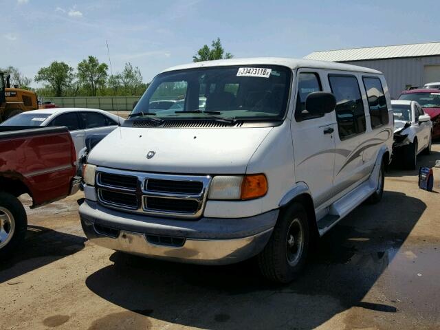 2B6HB11Y9YK112950 - 2000 DODGE RAM VAN B1 WHITE photo 2