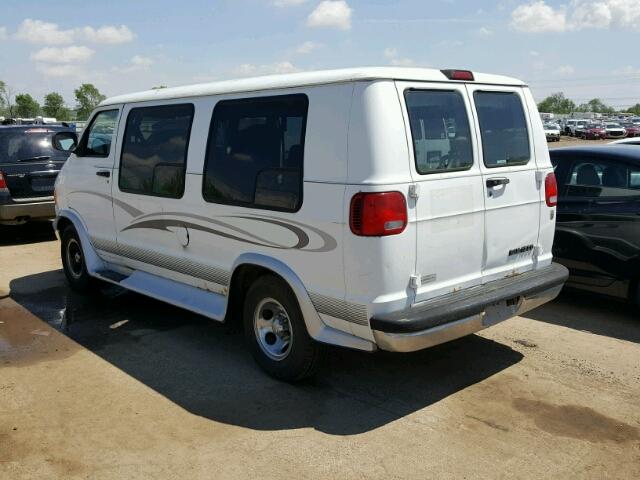 2B6HB11Y9YK112950 - 2000 DODGE RAM VAN B1 WHITE photo 3