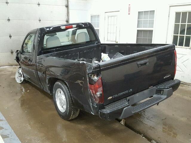 1GCCS249X88193721 - 2008 CHEVROLET COLORADO L BLACK photo 3
