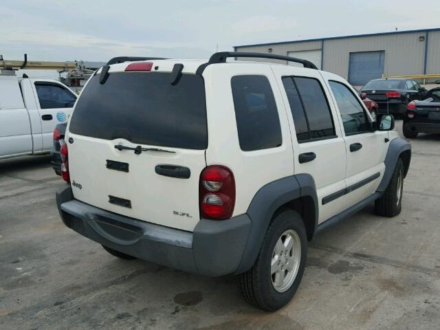 1J4GK48K96W159489 - 2006 JEEP LIBERTY SP WHITE photo 4