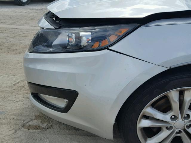 5XXGN4A71DG146740 - 2013 KIA OPTIMA EX SILVER photo 9