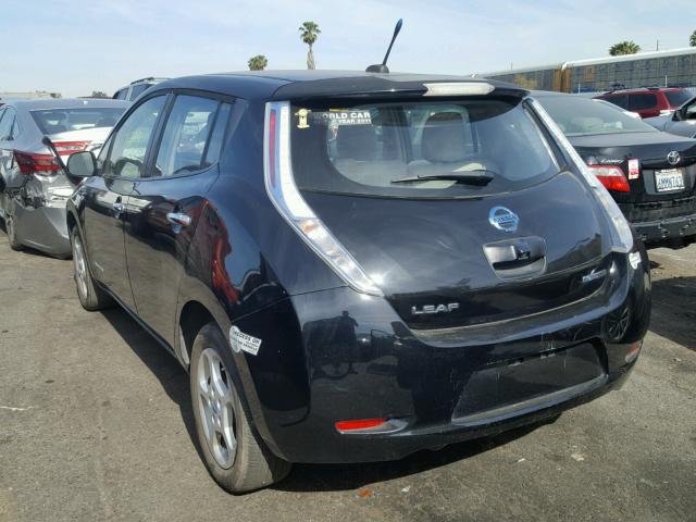 JN1AZ0CP6BT007946 - 2011 NISSAN LEAF SV BLACK photo 3