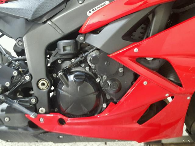 JKAZX4R16AA019485 - 2010 KAWASAKI ZX600 R RED photo 12