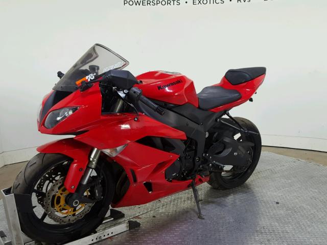 JKAZX4R16AA019485 - 2010 KAWASAKI ZX600 R RED photo 4