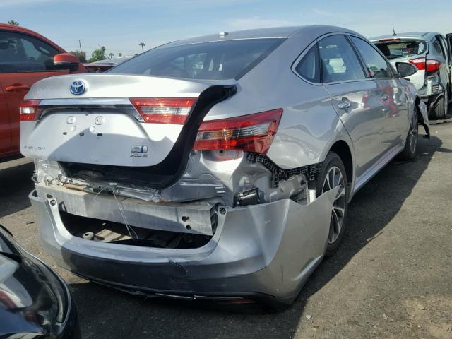 4T1BD1EB6GU050834 - 2016 TOYOTA AVALON HYB SILVER photo 4