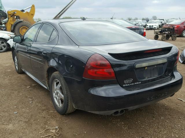 2G2WS522441141135 - 2004 PONTIAC GRAND PRIX BLACK photo 3