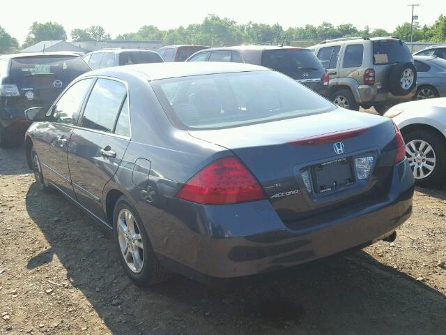 1HGCM56726A009693 - 2006 HONDA ACCORD EX GRAY photo 3