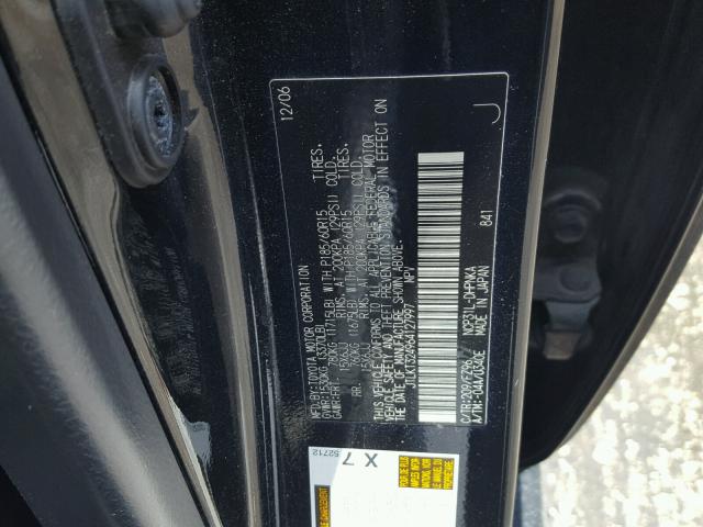 JTLKT324964127997 - 2006 TOYOTA SCION XB BLACK photo 10