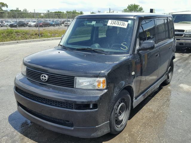 JTLKT324964127997 - 2006 TOYOTA SCION XB BLACK photo 2