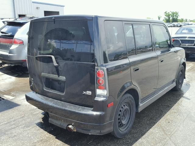 JTLKT324964127997 - 2006 TOYOTA SCION XB BLACK photo 4