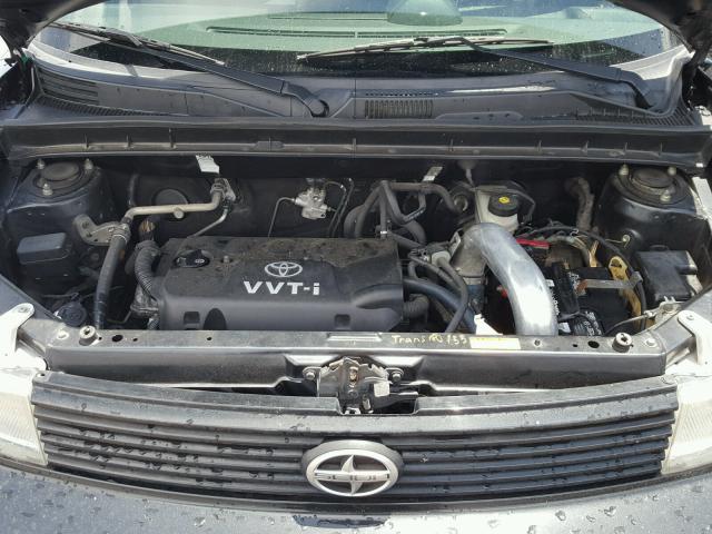 JTLKT324964127997 - 2006 TOYOTA SCION XB BLACK photo 7