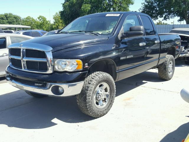 3D7KU28C74G270292 - 2004 DODGE RAM 2500 S BLACK photo 2