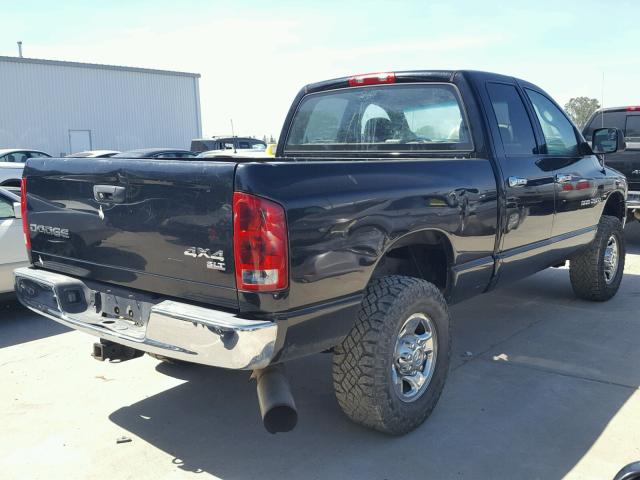 3D7KU28C74G270292 - 2004 DODGE RAM 2500 S BLACK photo 4