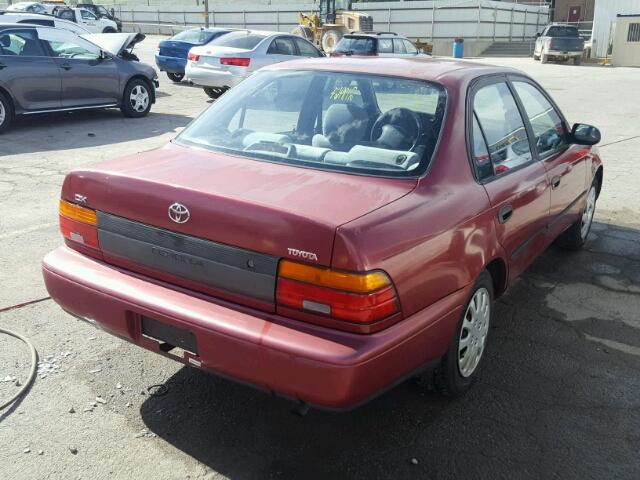 1NXAE09B2SZ347198 - 1995 TOYOTA COROLLA LE RED photo 4