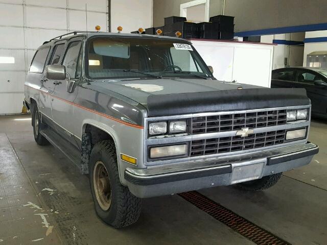 1GNGR26K0LF113643 - 1990 CHEVROLET SUBURBAN R TWO TONE photo 1