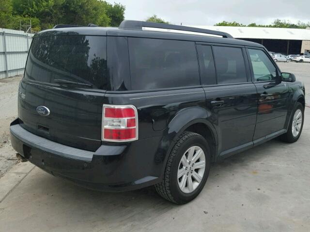 2FMGK5BC9ABA90841 - 2010 FORD FLEX SE BLACK photo 4