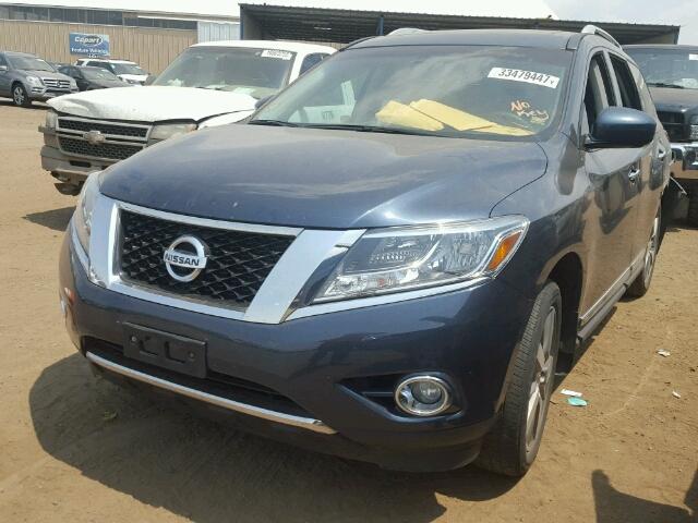 5N1AR2MM3FC652648 - 2015 NISSAN PATHFINDER GRAY photo 2