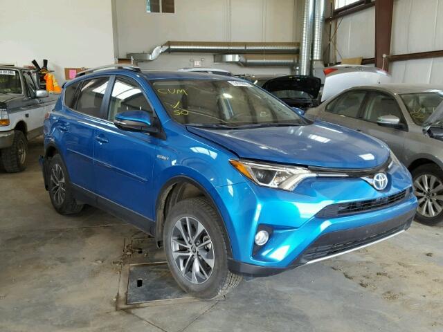 JTMRJREV2GD011985 - 2016 TOYOTA RAV4 HV XL BLUE photo 1