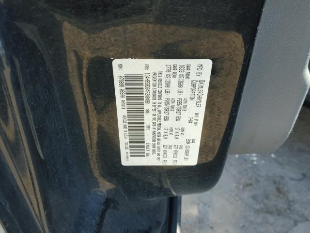 1D4HB58D04F240480 - 2004 DODGE DURANGO LI BLACK photo 10