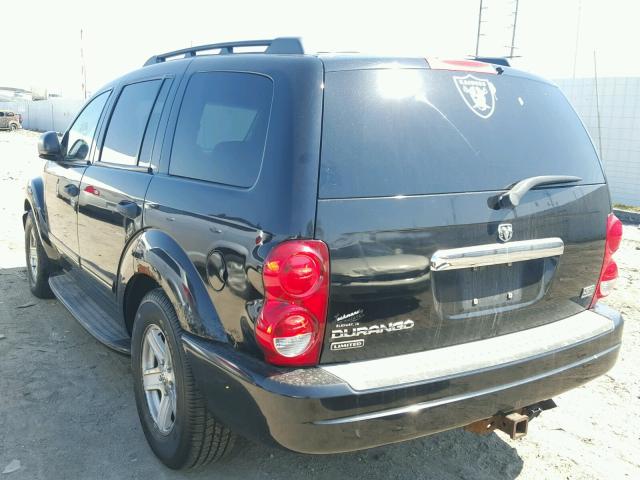 1D4HB58D04F240480 - 2004 DODGE DURANGO LI BLACK photo 3