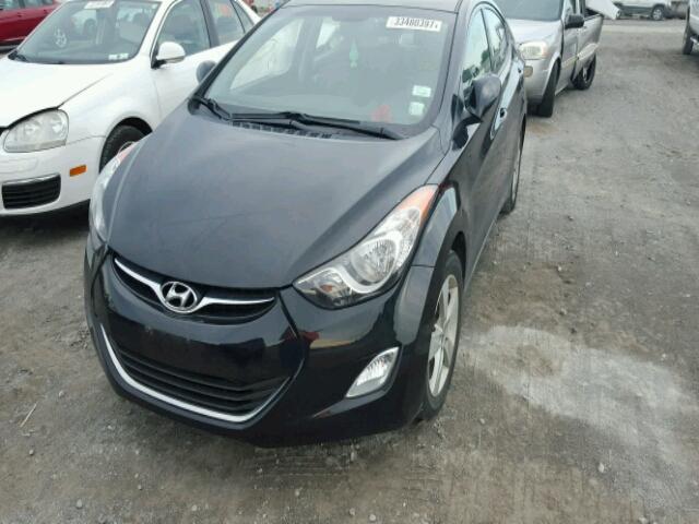 KMHDH4AE4DU858531 - 2013 HYUNDAI ELANTRA GL BLACK photo 2