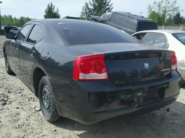 2B3KA43DX9H517957 - 2009 DODGE CHARGER BLACK photo 3