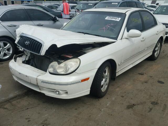 KMHWF35H15A163004 - 2005 HYUNDAI SONATA GLS WHITE photo 2