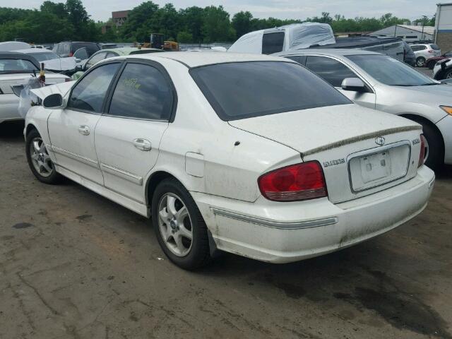 KMHWF35H15A163004 - 2005 HYUNDAI SONATA GLS WHITE photo 3