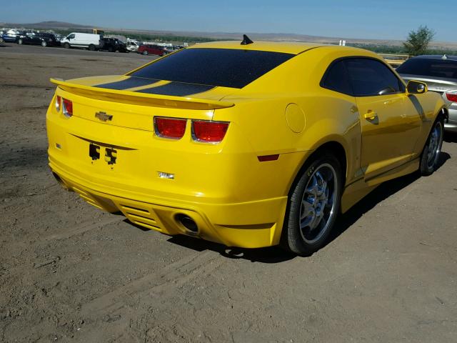 2G1FA1ED7B9134109 - 2011 CHEVROLET CAMARO LS YELLOW photo 4