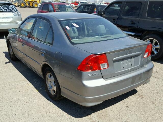 JHMES96624S019464 - 2004 HONDA CIVIC HYBR SILVER photo 3