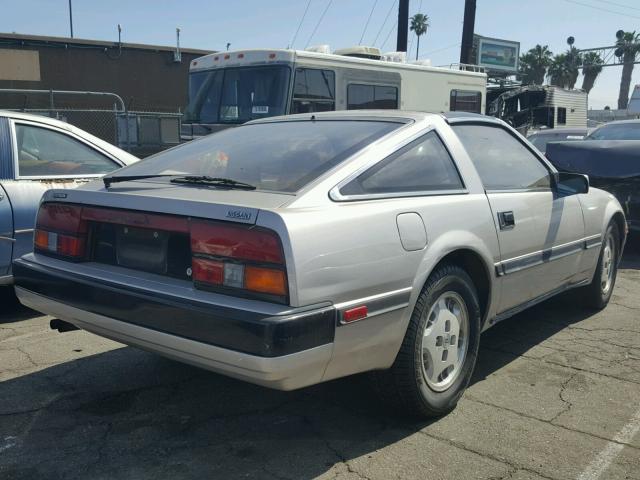 JN1HZ14SXEX008067 - 1984 DATSUN 300ZX SILVER photo 4