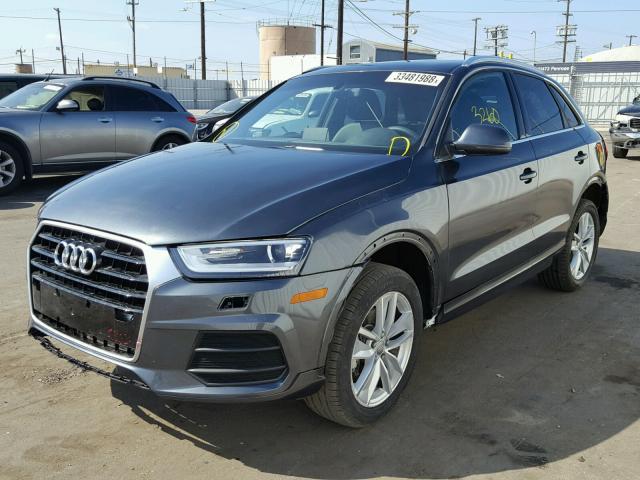 WA1JCCFS1JR012283 - 2018 AUDI Q3 PREMIUM GRAY photo 2