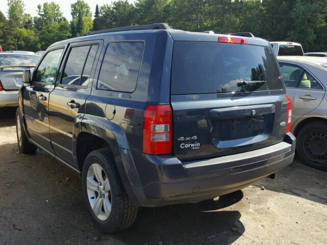 1C4NJRFB8ED641753 - 2014 JEEP PATRIOT LA GRAY photo 3