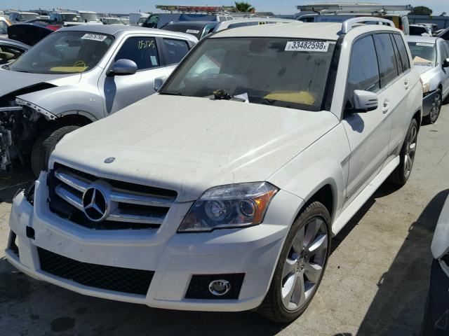 WDCGG8HB6AF322648 - 2010 MERCEDES-BENZ GLK 350 4M WHITE photo 2