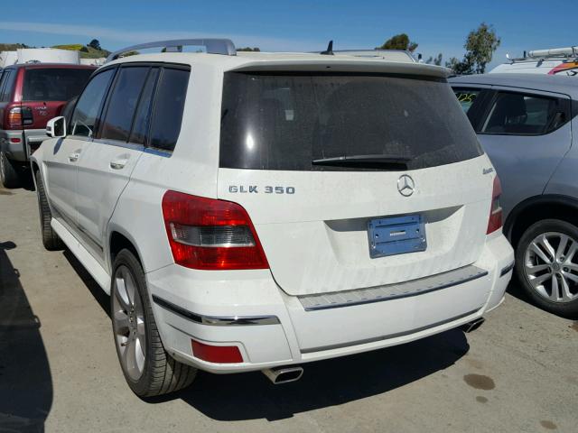 WDCGG8HB6AF322648 - 2010 MERCEDES-BENZ GLK 350 4M WHITE photo 3