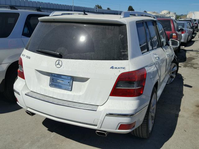 WDCGG8HB6AF322648 - 2010 MERCEDES-BENZ GLK 350 4M WHITE photo 4