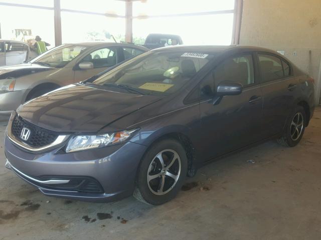 19XFB2F76FE106425 - 2015 HONDA CIVIC SE GRAY photo 2